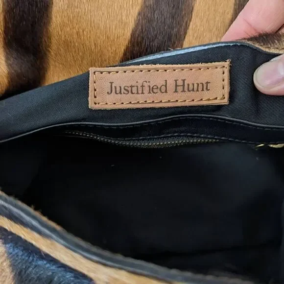 Justified Hunt Evil Eye Natural Hair on Hide Purse - Picture 6 of 12